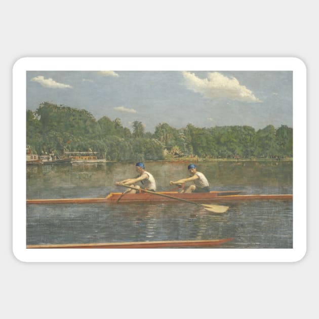 The Biglin Brothers Racing by Thomas Eakins Sticker by Classic Art Stall